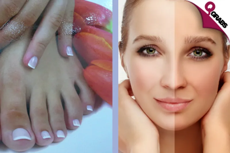 From QR75 Decorate Your Hands OR Feet in Shellac / Gel Nail Polish OR Get a Full Body Spray Tan OR Receive a Makeup Application for an Occasion! (Up to QR700 Value)